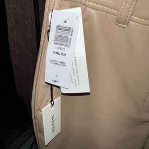 Babaton Tan Trousers with Tailored Finish